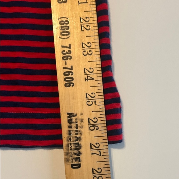 Vineyard Vines Red and Blue Striped Midi Dress 100% Cotton , XL - Picture 4 of 5